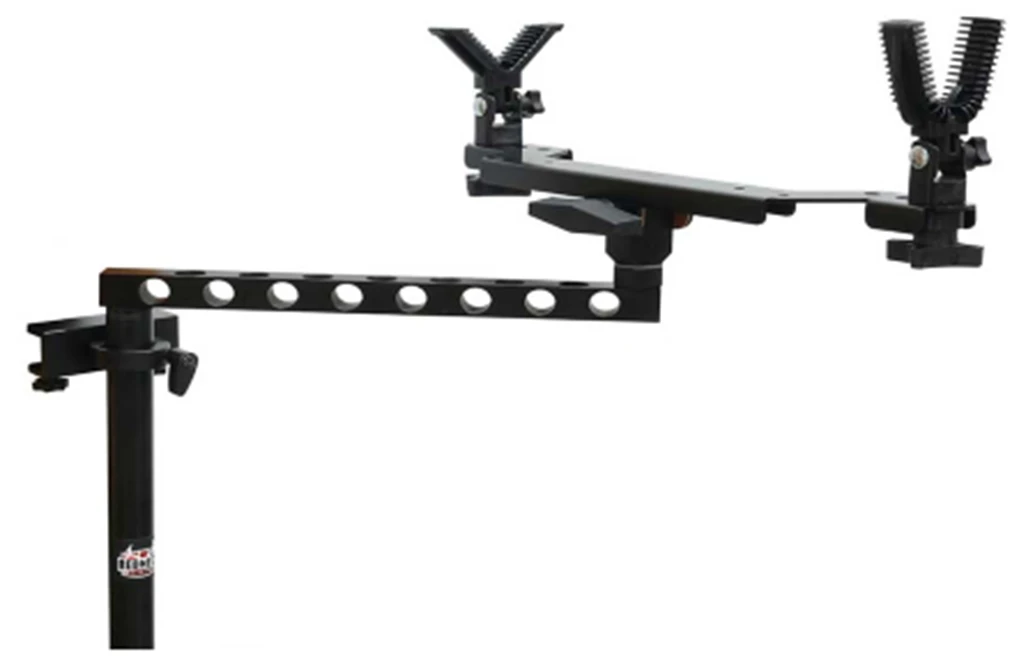 Redneck Final Rest window-mounted rifle and crossbow rest.